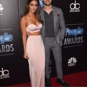 House of CB Sirena Blush Pink Mermaid Maxi Skirt